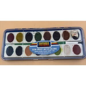 Vintage Futura Semi-moist Watercolor Set Made In USA